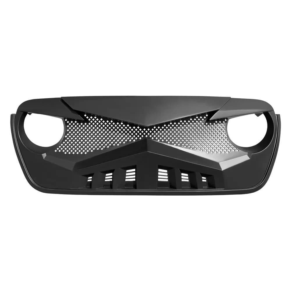 Hawke Grille - Matte Black For 18+ Wrangler JL & Gladiator JT W/O Trailcam