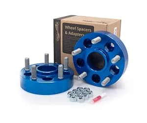 Spidertrax Jeep 5 on 4-12 to 5 on 5 Blue Wheel Adapters Pair