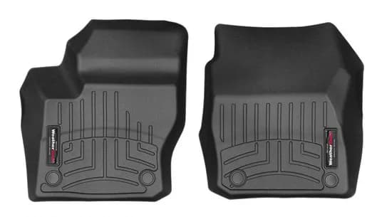 Black Front FloorLiner Ford Focus 2012 - 2014 Retention on passenger side added