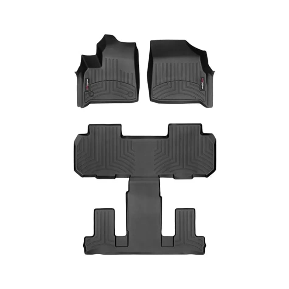 WeatherTech 2018 - 2023 Chevrolet Traverse Black Front and Rear Floorliners 441228-1-2