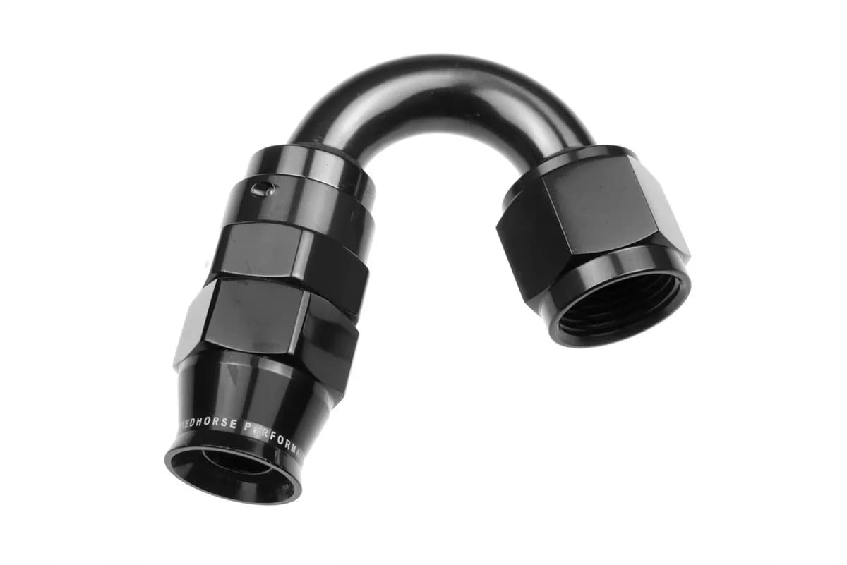 06 an 150 Degree Ptfe Reusable Hose End Black