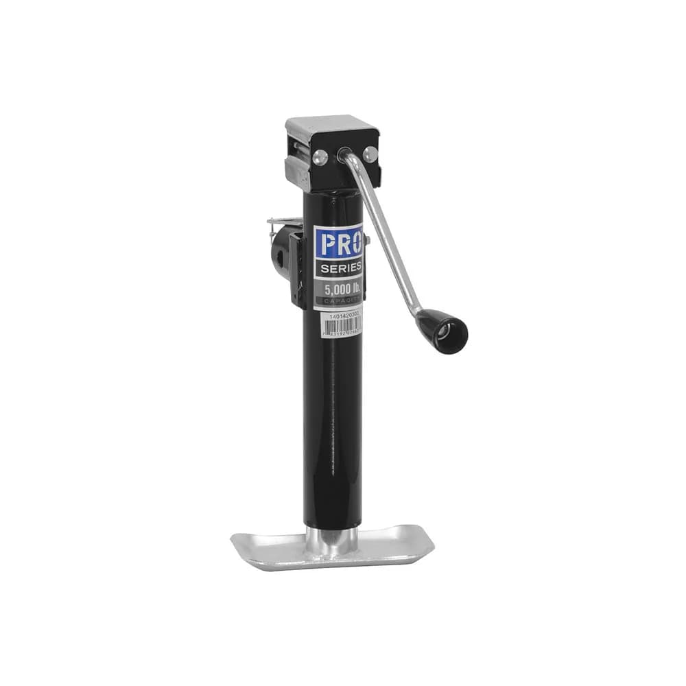 Trailer Jack Swivel Mount Side Wind 61/4in Clearance; 5000 Lbs Lift