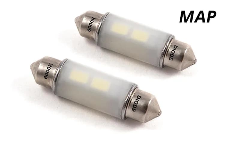 39mm SMF2 LED Bulb Blue Pair Diode Dynamics