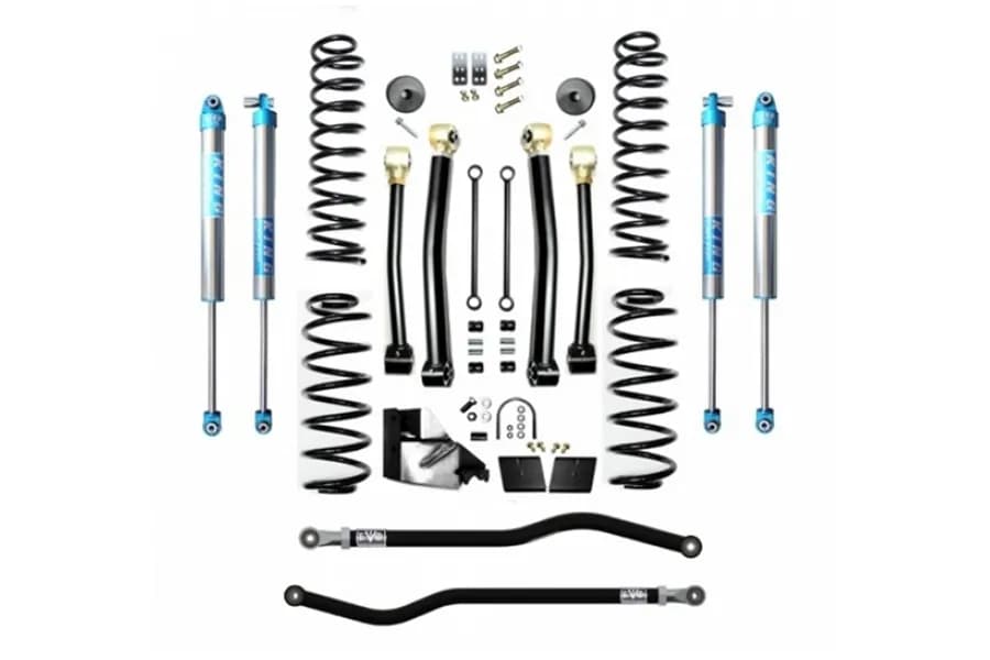 EVO Manufacturing 4.5 Enforcer PLUS Stage 3 Lift Kit w/ King 2.0 Shocks - JL 4Dr