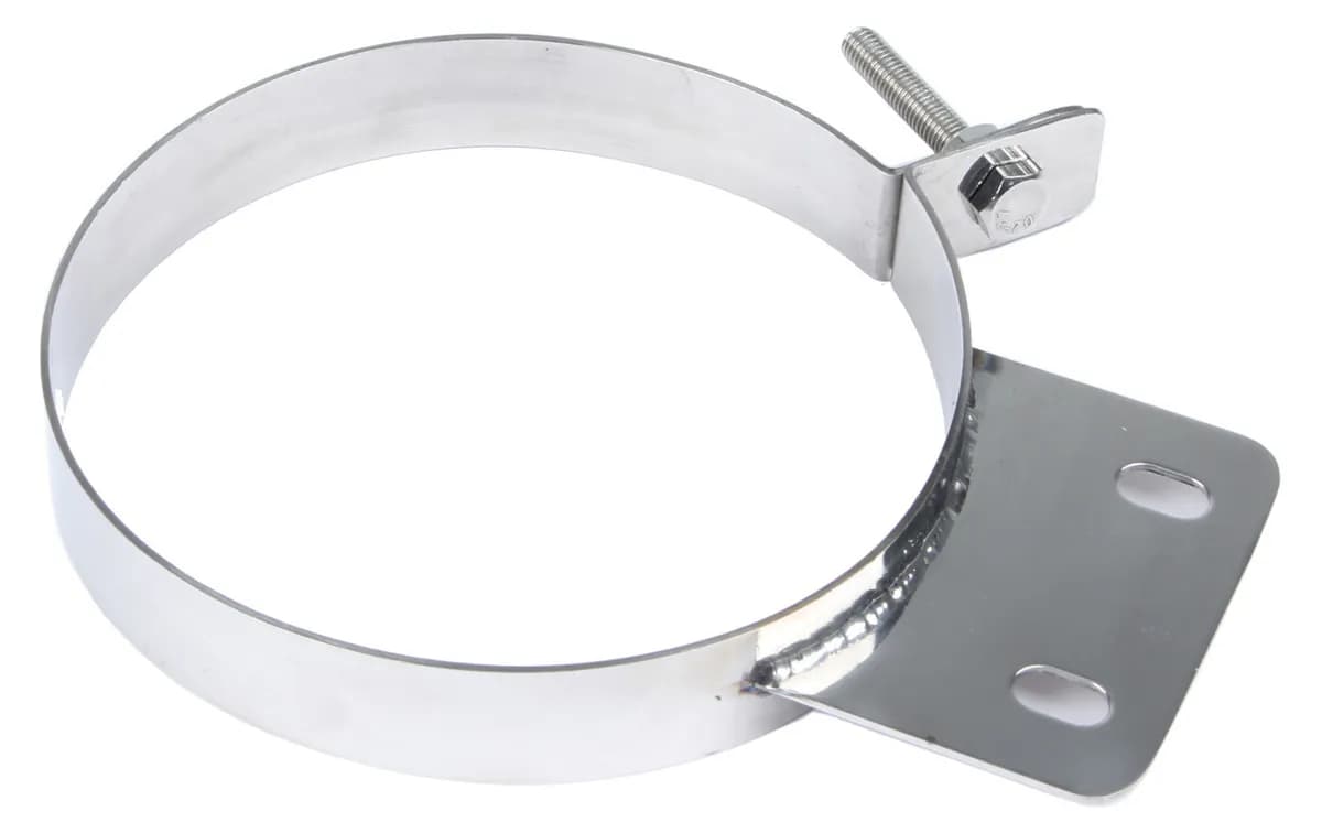Diesel Stack Exhaust Clamp 6 in Polished 304 Stainless Steel Pypes Exhaust