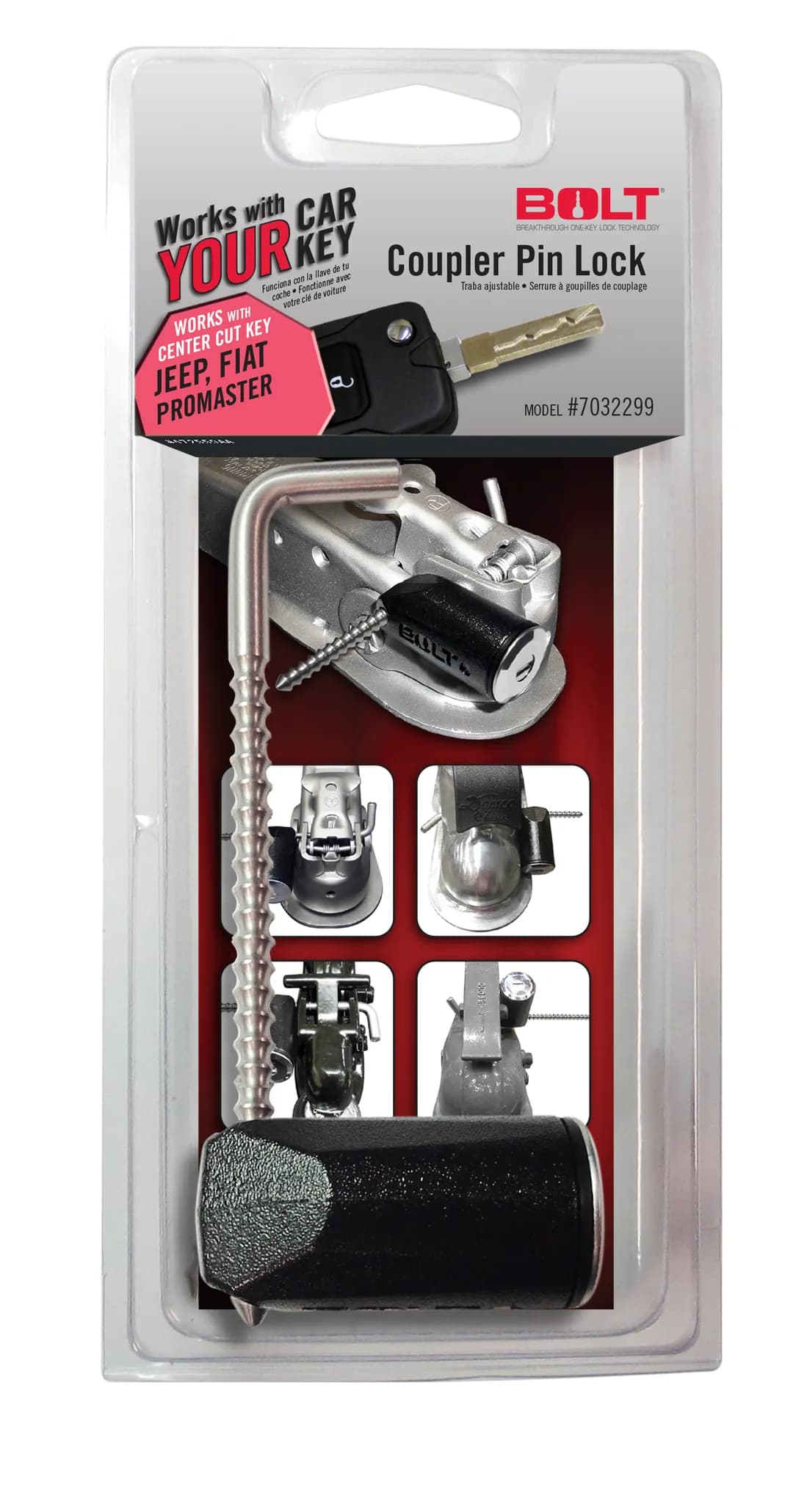 All Jeep Center Cut Includes JL Coupler Pin Lock