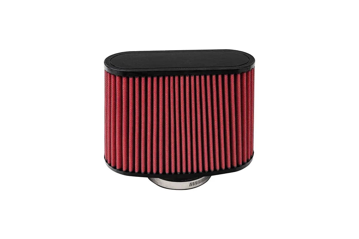 DryTech 3D Air Filter; 3.5 in. Flange Inner Diameter; 4.0 in. x 8.75 in. Base; 3.0 in. x 8 in. Top; 6 in. Height; Oval Type;