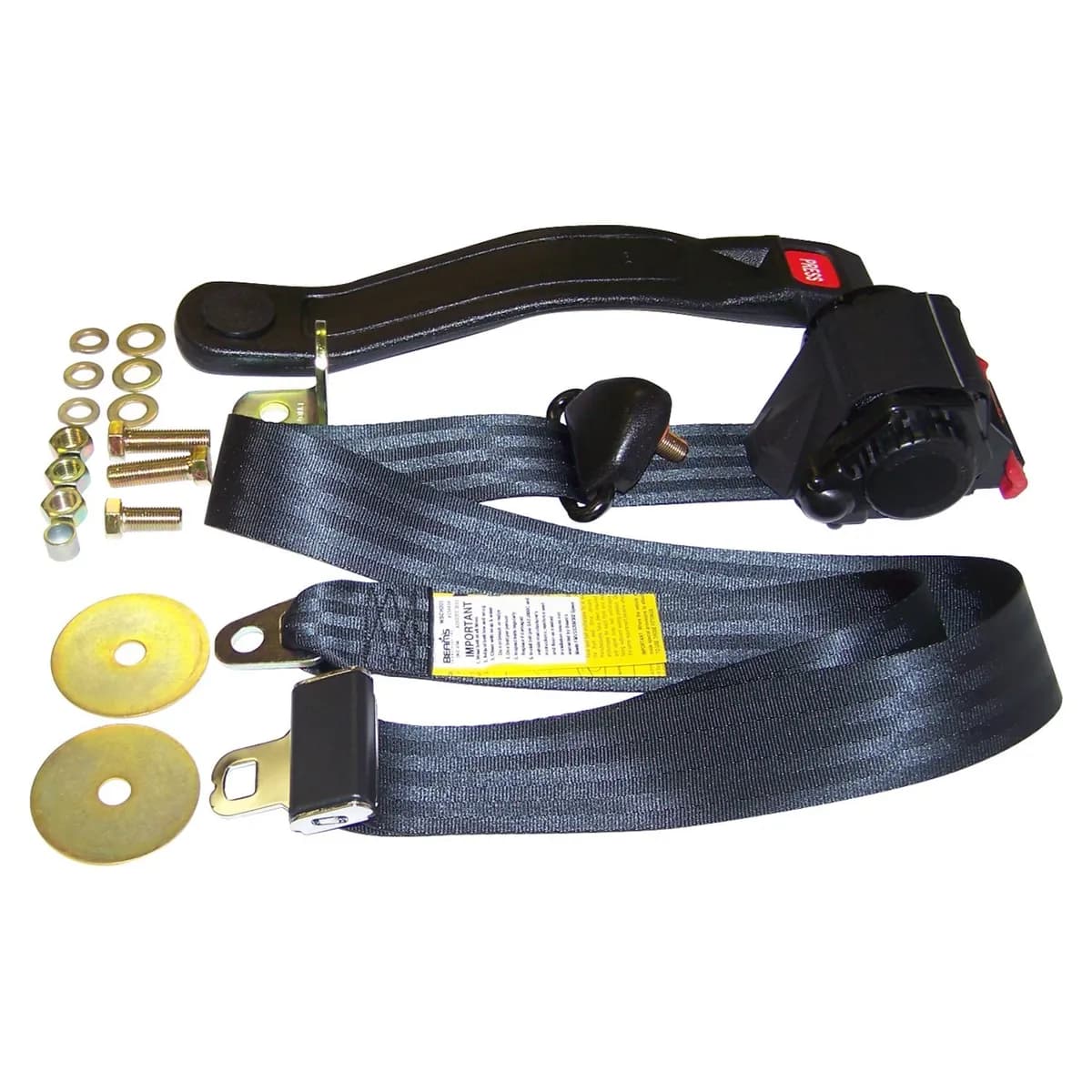 1982-1983 CJ-5 CJ Black; Shoulder Strap; 3 Point; Retractable 1982-1986 CJ-7 CJ Black; Shoulder Strap; 3 Point; Retractable 1982-1986 CJ-8 CJ Black; Shoulder Strap; 3 Point; Retractable 1987-1995 Wrangler YJ Black; Shoulder Strap; 3 Point; Retractable
