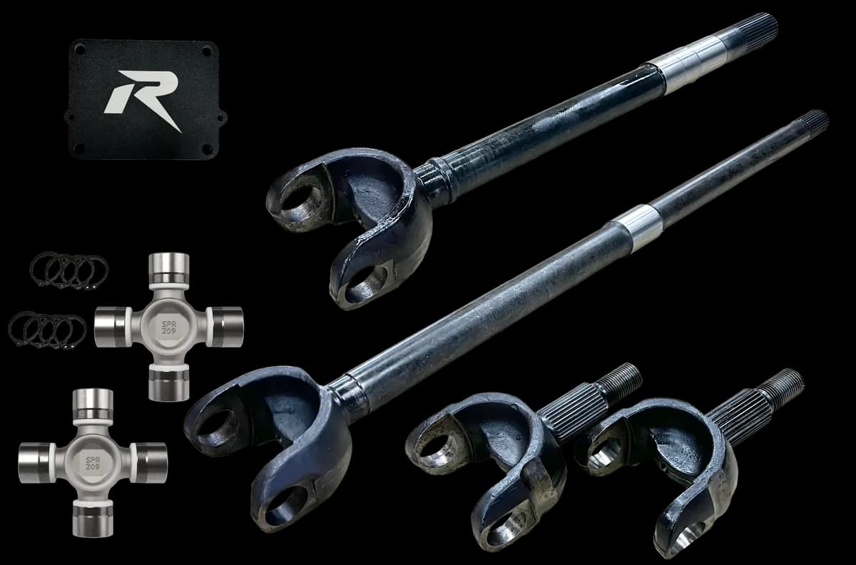 Jeep Wrangler JL and JT 1-Piece Chromoly Discovery Series Front Axle Kit Revolution Gear