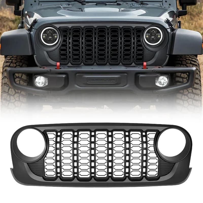JL Style Grill for 2007-2018 Wrangler JK | Jeep JK to JL Grill Conversion Kit