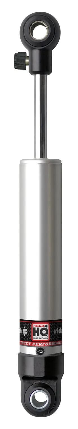 Front HQ Shock Absorber W/ 4.75 Inch Stroke W/ Eye/Eye Mounting 1 Rebound Adjustable Shock W/ 1/2 Inch And 5/8 Inch I.D Bushing Sleeves 10.15 Inch X 14.9 Inch W/ A 12.5 -13 Inch Ride Height Ridetech
