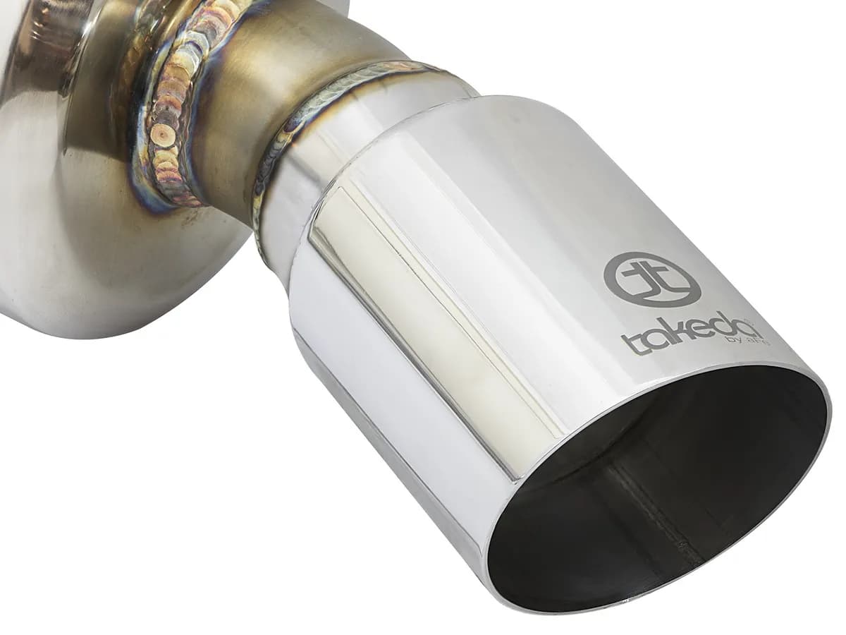Takeda2-14to2-12in304StainlessSteelCat-BackDualExhaustwPolishedTipHondaCivic16-17I4-1.5Lt