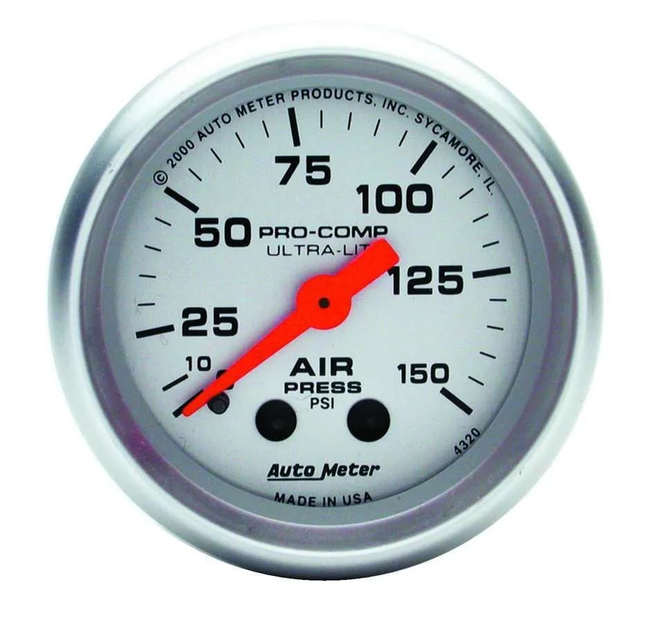 Gauge, Air Press, 2 1/16", 150psi, Mechanical, Ultra-Lite
