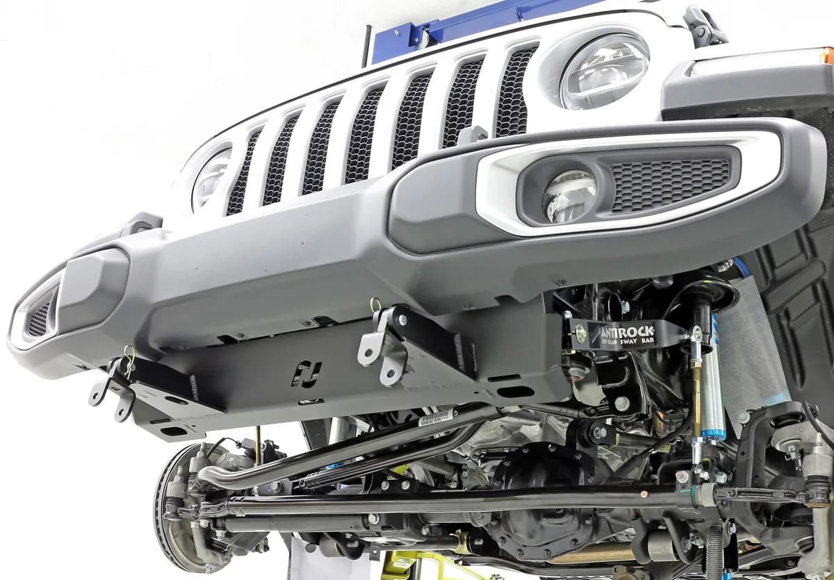 Tow Bar Mounting Kit 18-Up Wrangler JL 20-Up Gladiator w/ Plastic Bumper Bolt-On Includes Mounting Plate Tow Bar Attaching Forks Hardware For Use w/ CE-9033F RockJock 4x4