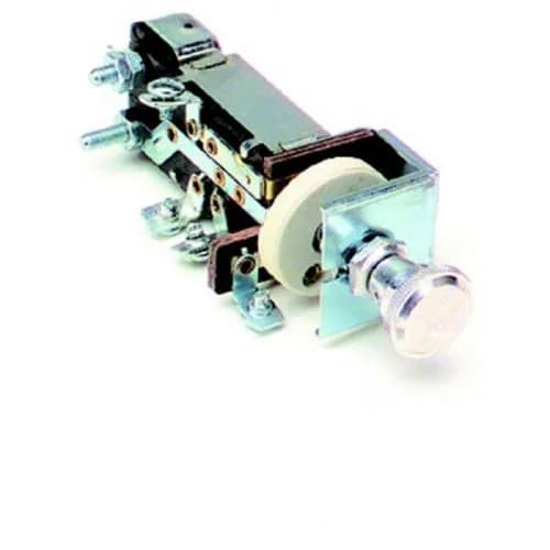 Headlight Switch w/Plastic Knob; 3 Position; Dash Light Dim; No Dome Light Control;