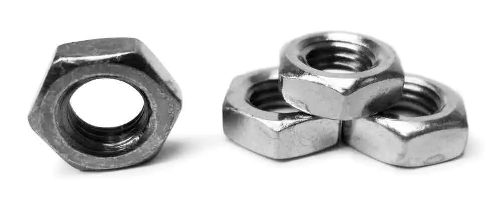 Steinjäger Nuts Bulk Jam Fasteners, Bulk 1.375-12 RH 4 Pack Grade 5 Plated Zinc Silver