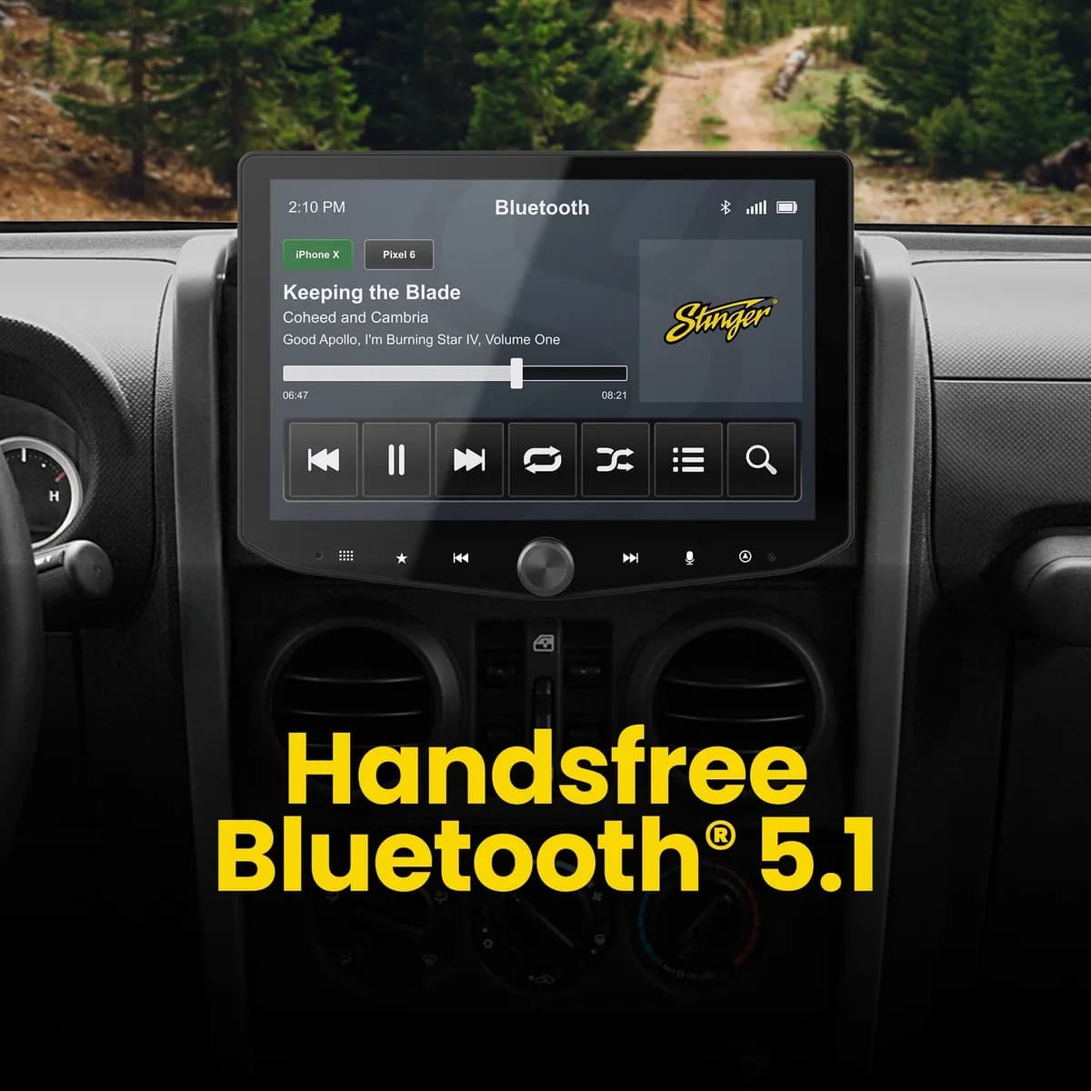 HORIZON10 Jeep Wrangler JK (2007-2018) 10" Radio Kit