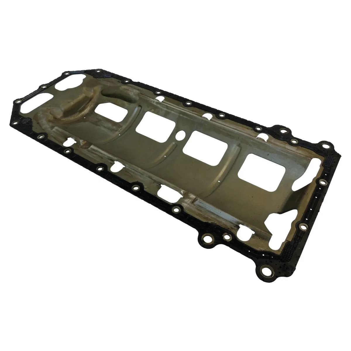 Engine Oil Pan Gasket 2005-2010 WK Grand Cherokee; 2005-2010 WH (Europe) Grand Cherokee; 2006-2010 XK Commander; 2006-2010 XH (Europe) Commander; 2005-2010 LX Magnum, 300, Charger; 2011-2014 LX 300; 2011-2014 LD Charger; 2015-2015 LA Challenger; 2
