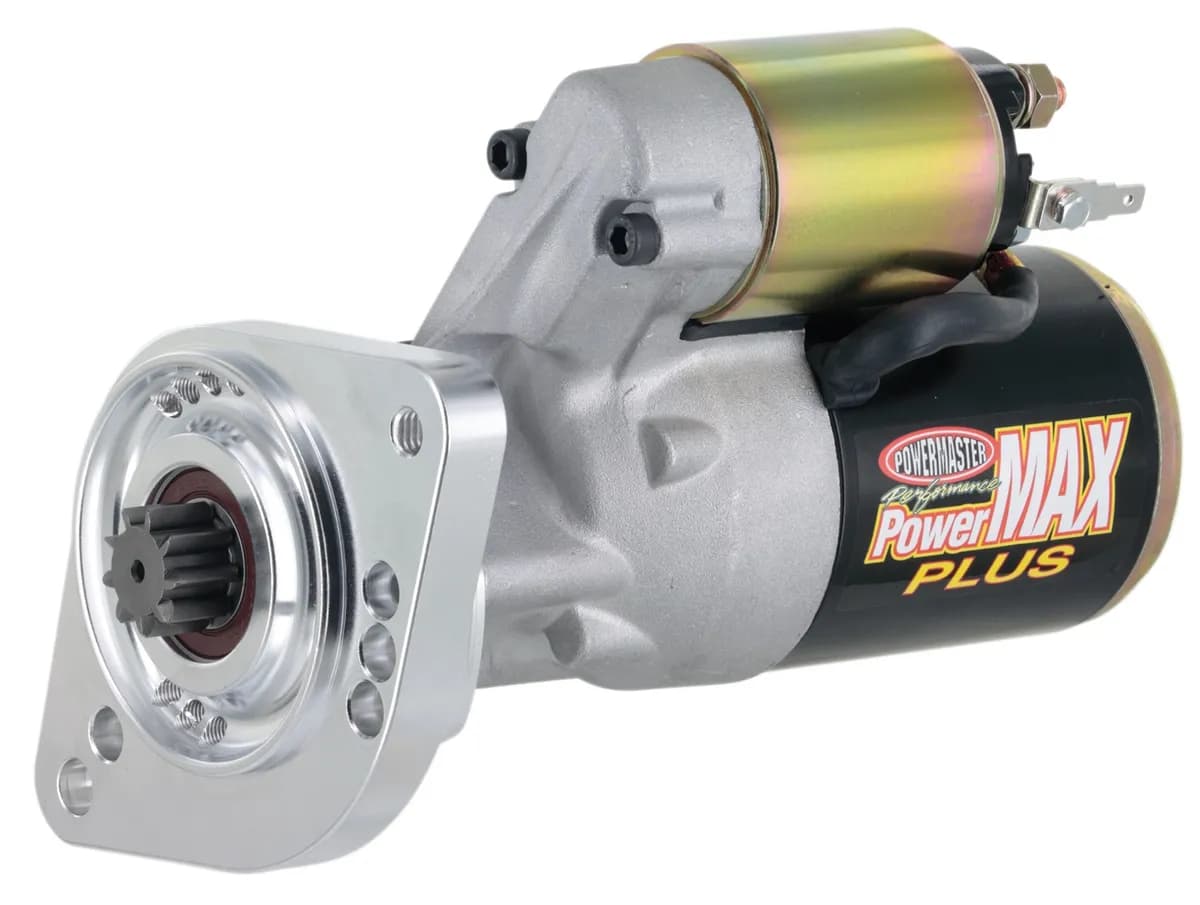 PowerMax Plus Starter; 14:1 Compression Ratio; 3.7:1 Gear Reduction; Billet Black/Natural Finish;