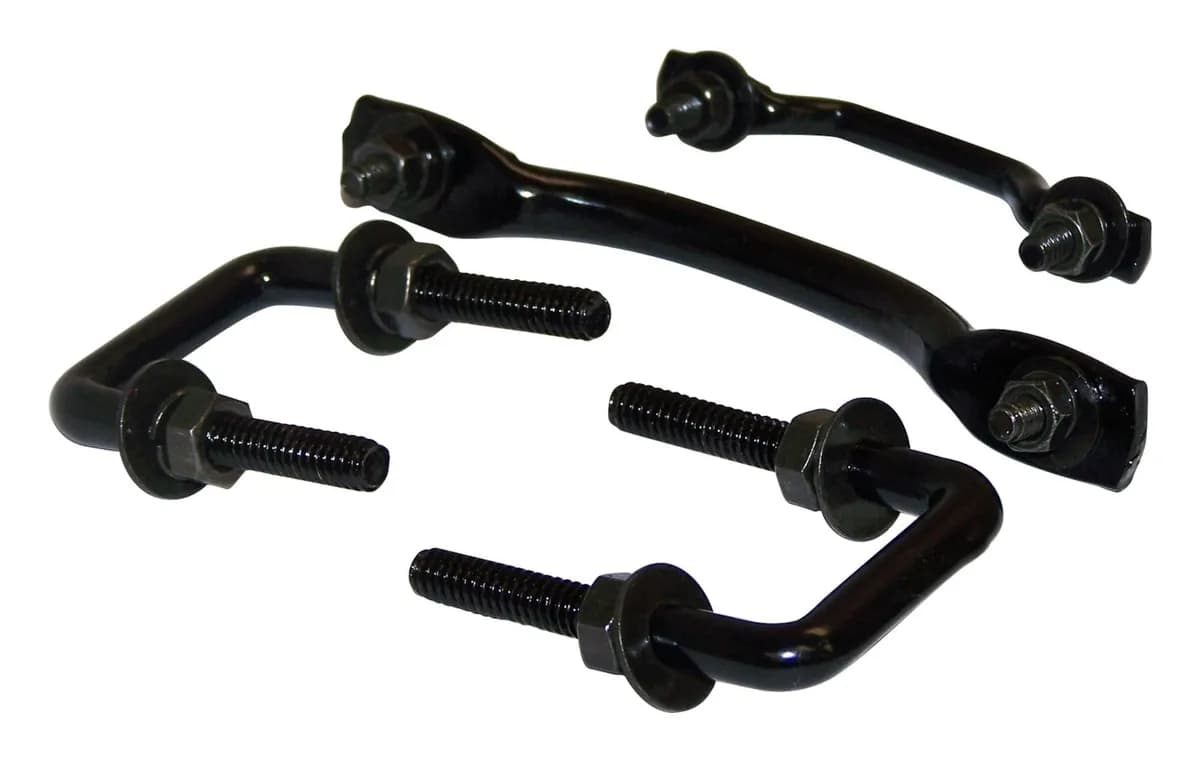 Windshield Tie Down Kit 1987-1995 YJ Wrangler;1955-1983 CJ-5;1955-1975 CJ-6;1976-1986 CJ-7;1981-1986 CJ-8;