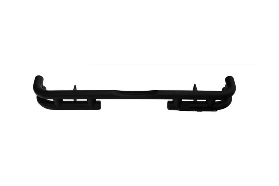 Rampage Double Full Width Rear Bumper, Black - JL