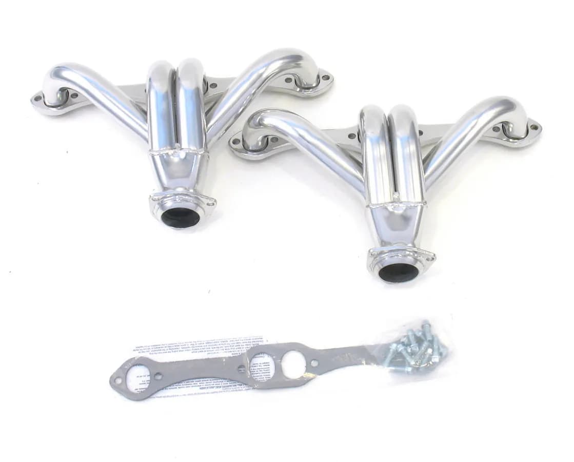 Patriot Exhaust Chevy Small Block Engines, 1 5/8" Tight Tuck Header with Metallic Ceramic Coating - 4 1/2" A Dimension / 10" B Dimension - H8019-1
