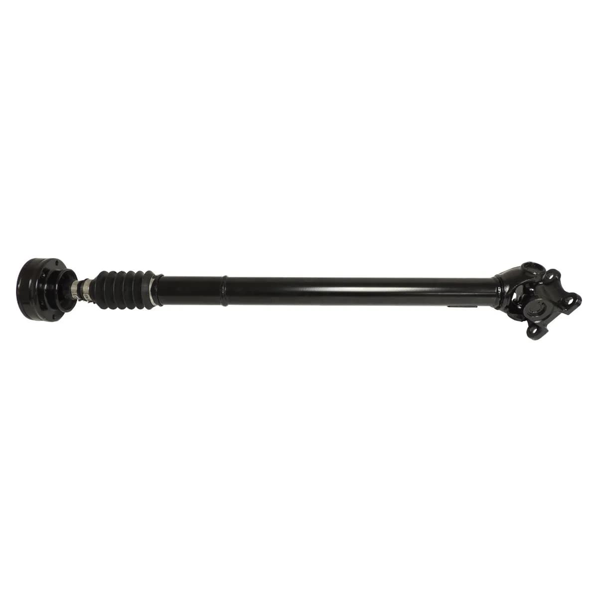 Black Drive Shaft Front Drive Shaft;cv Joint at Transfer Case End;flanged U-Joint at Axle End;collapsed Length: 30";extended Length: 33"