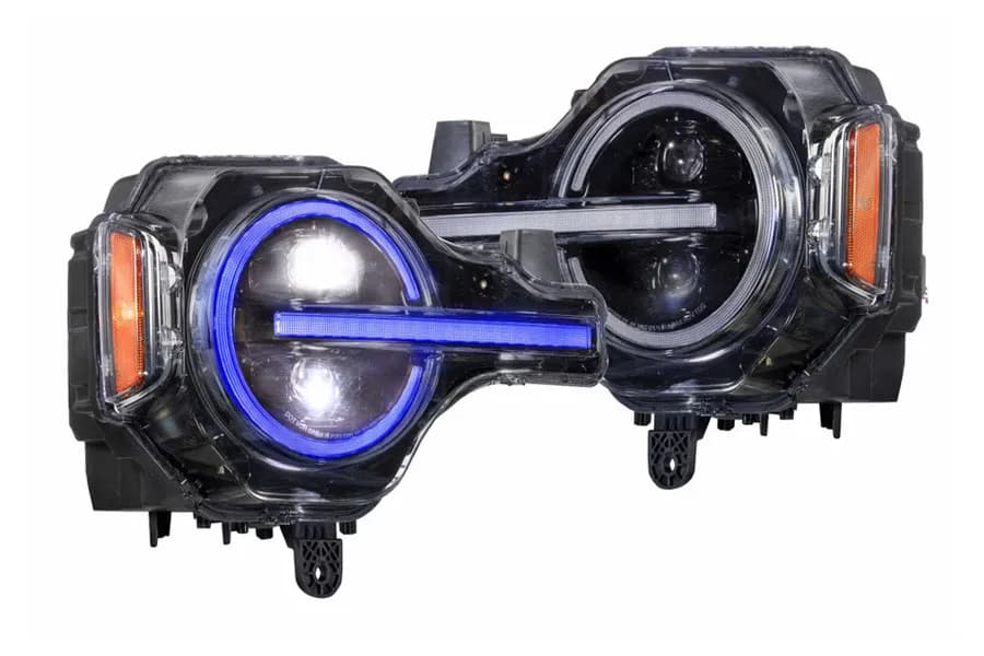 Morimoto Xrgb LED Headlights: Ford Bronco (21+) (Pair / RGB Drl)