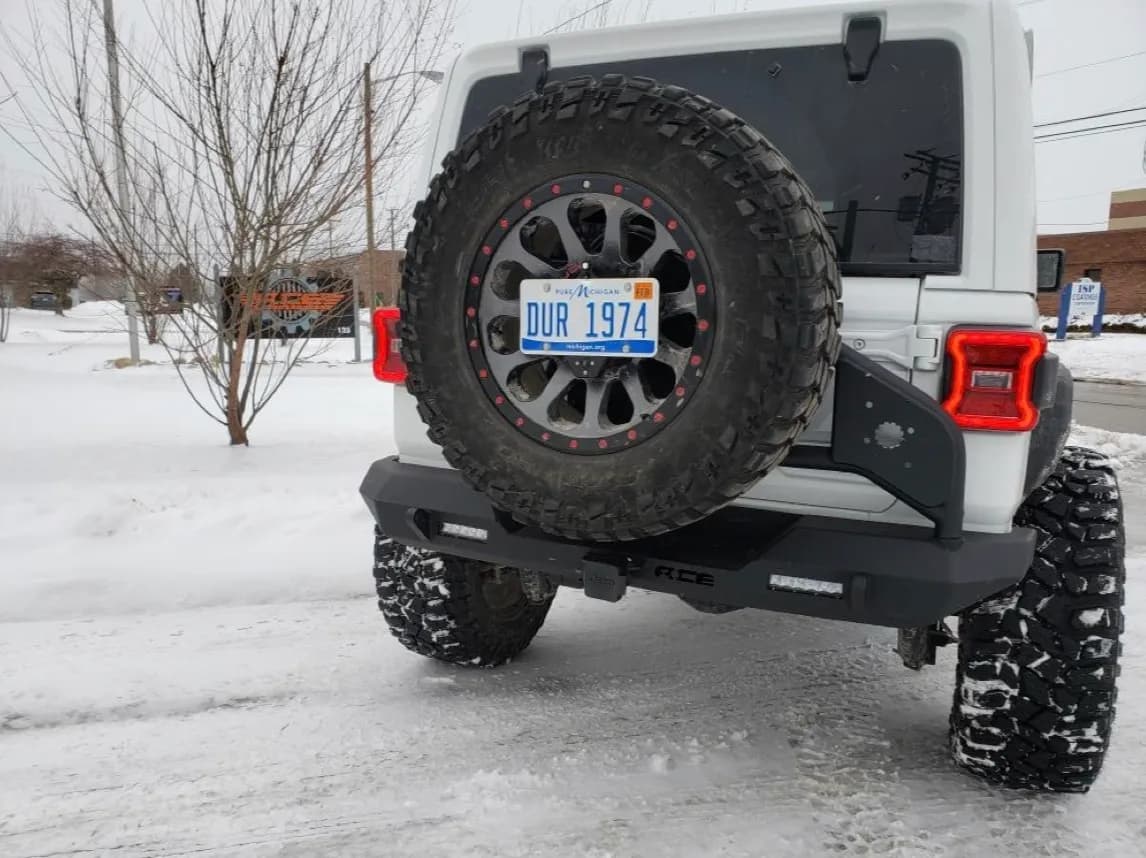 Steinjäger Bumpers Wrangler JL 2018 to Present Rear Backup Sensor Provision Texturized Black