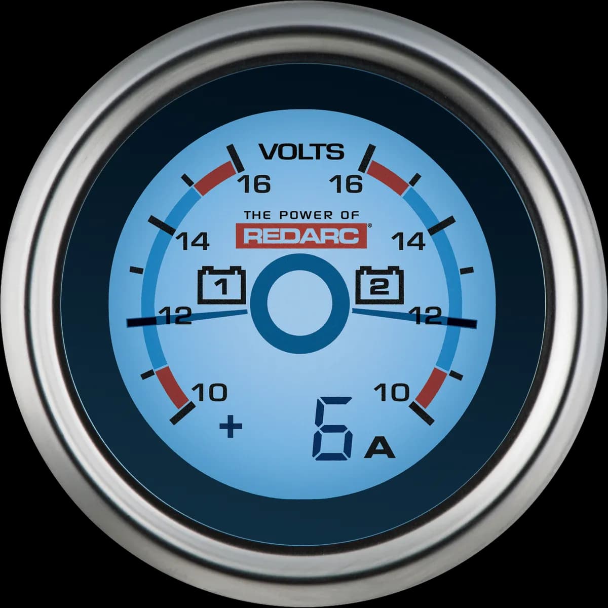 Dual Voltage 52mm Gauge With Optional Current Display