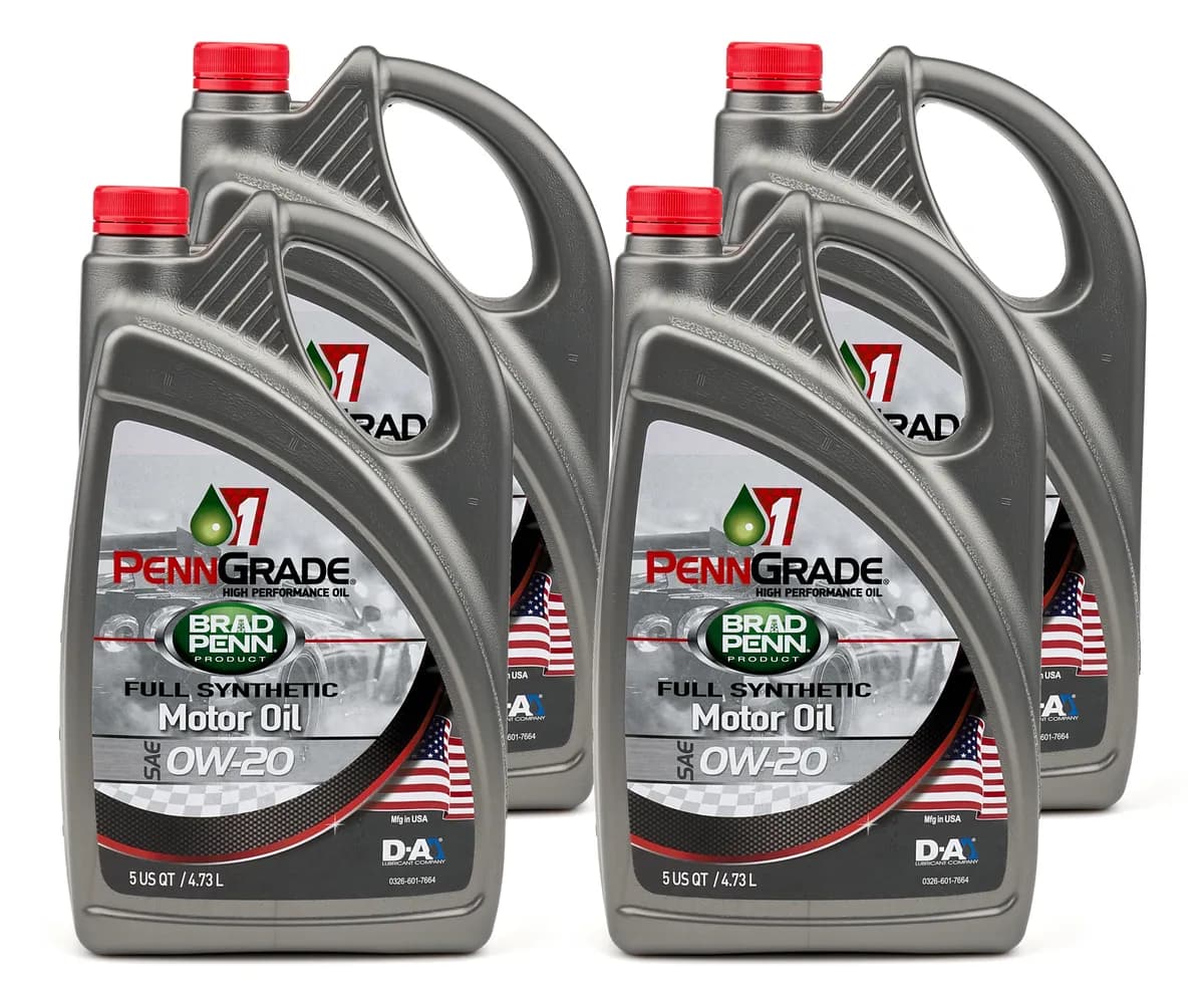 0w20 SAE Full Synthetic Oil Case 4x5 Qt Bottle