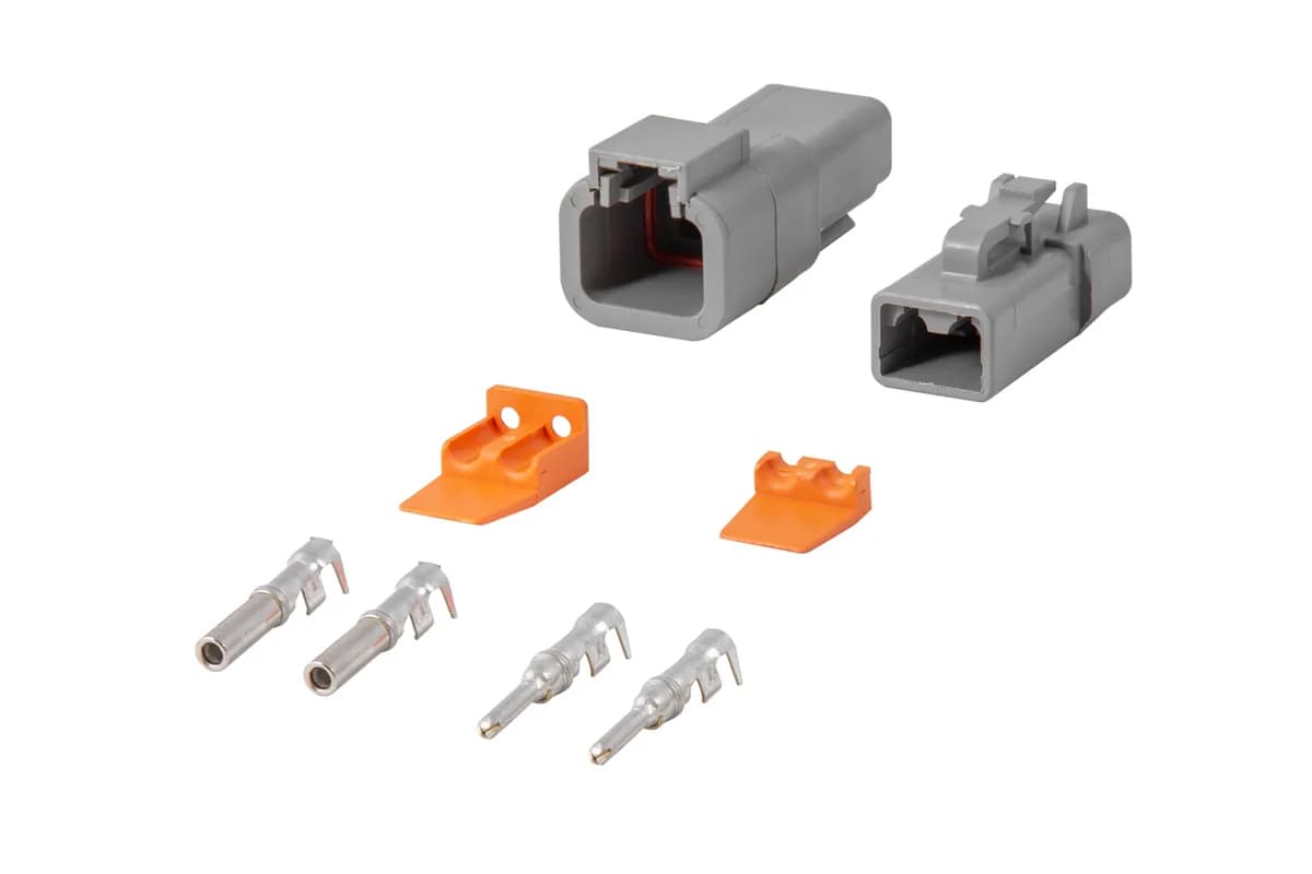 Diode Dynamics - Deutsch Connector Kit, 2-Pin (12-14 Gauge)