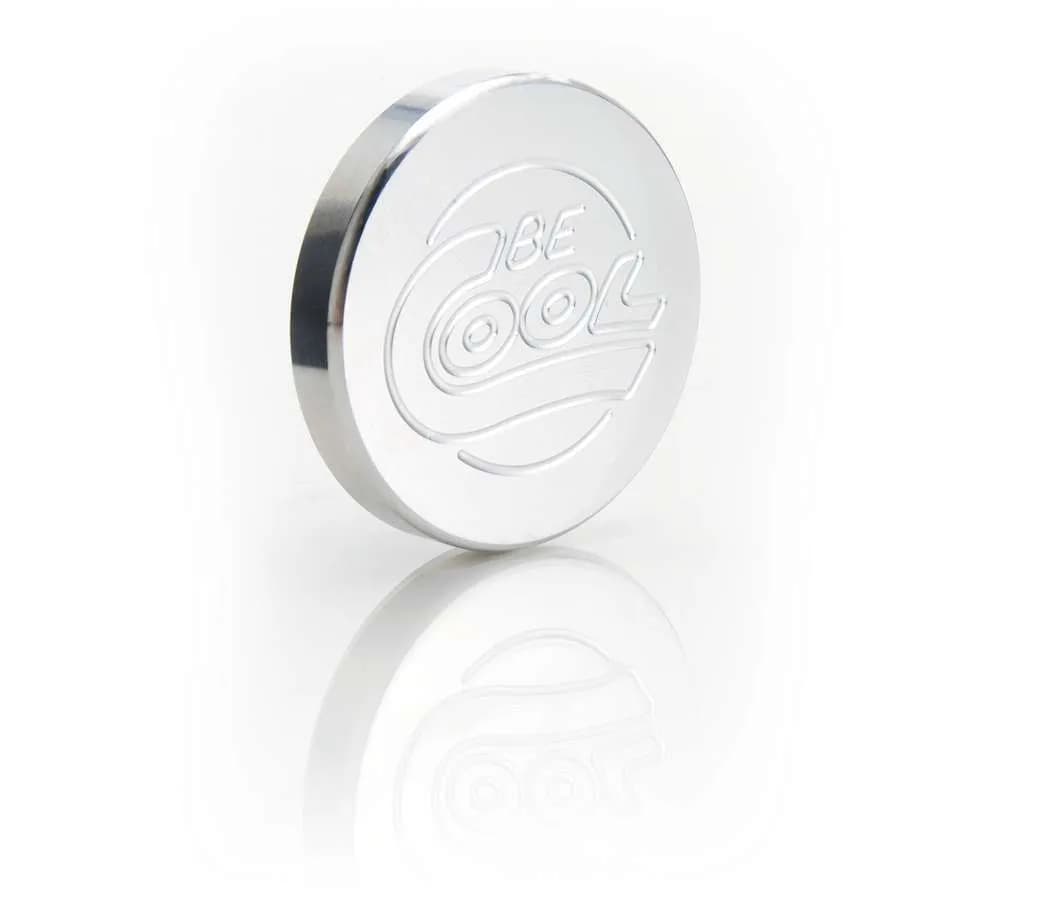Natural Finish Billet Aluminum Round-Style Radiator Cap Be Cool Radiator
