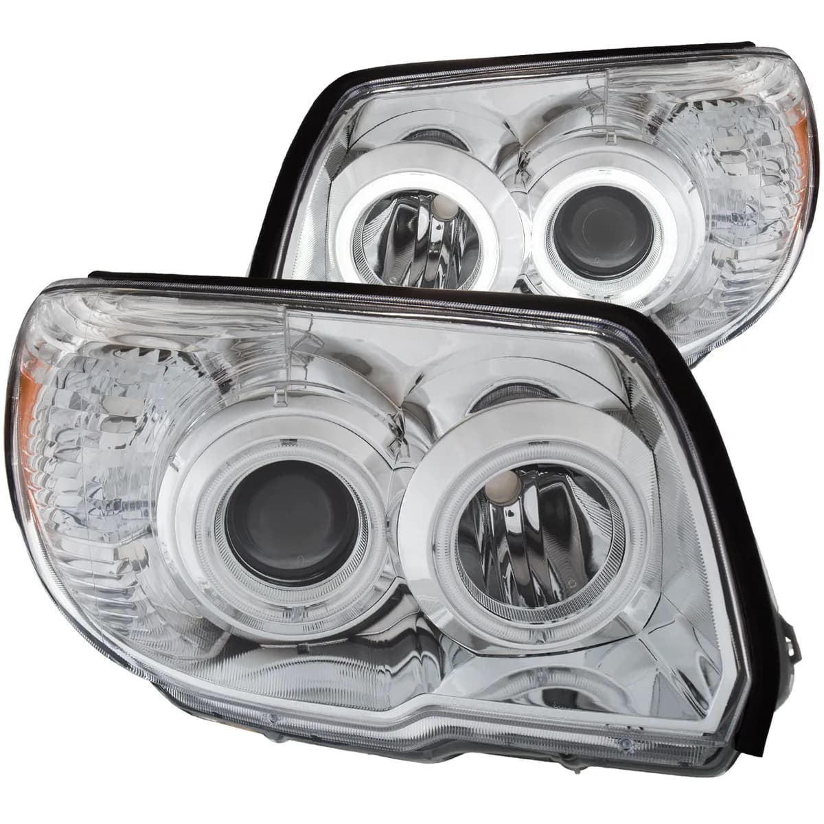 Toyota 4runner 06-09 Projector Headlights Chrome w/ rx Halo (No Bulbs Included)