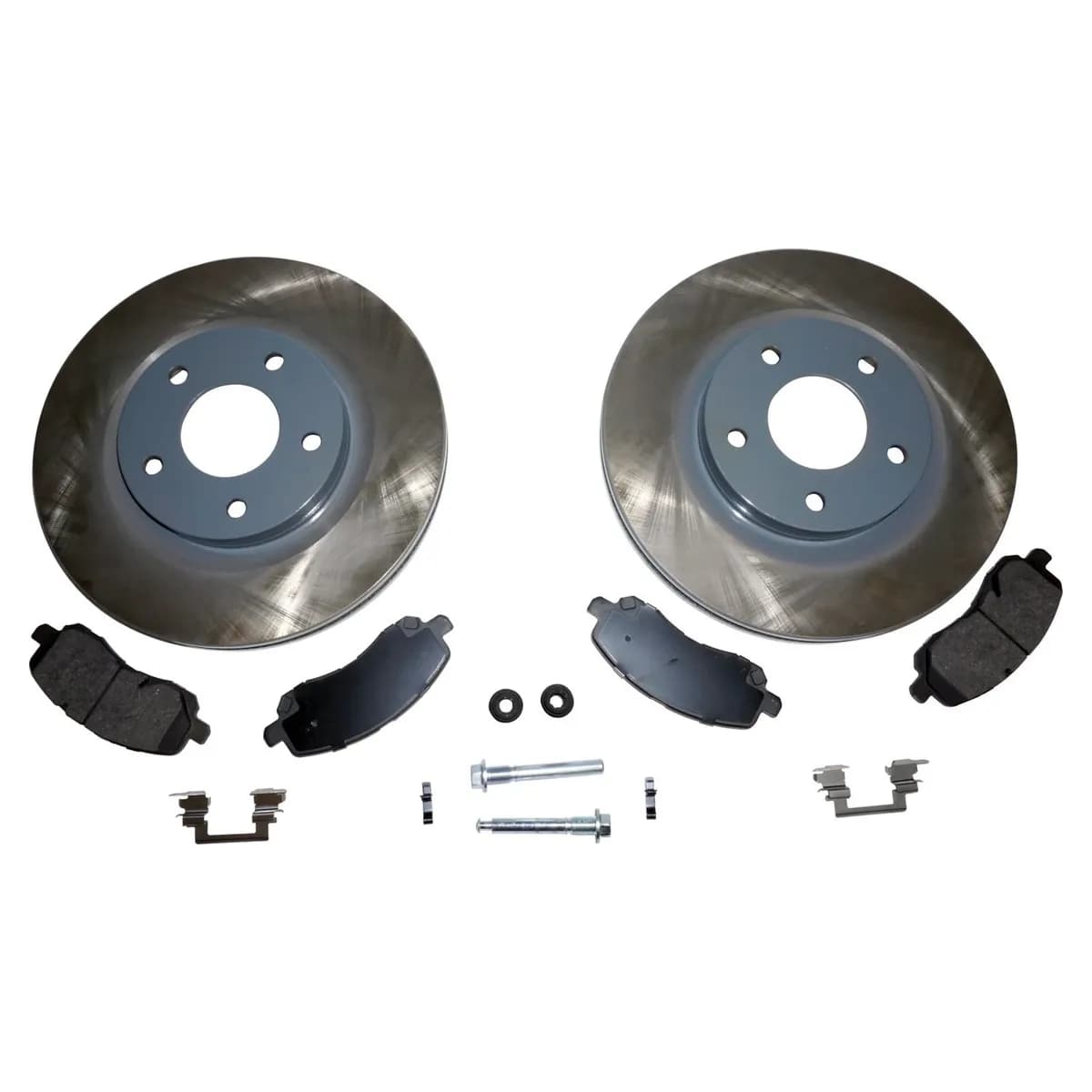 Blackunpainted Disc Brake Service Kit Front Disc Brake Service Kit;includes Rotors, Pads, Pad Springs, Caliper Pins, And Caliper Pin Boots