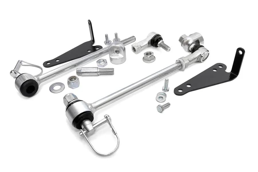 Rough Country Front Sway Bar Quick Disconnects for 2.5in Lifts - TJ