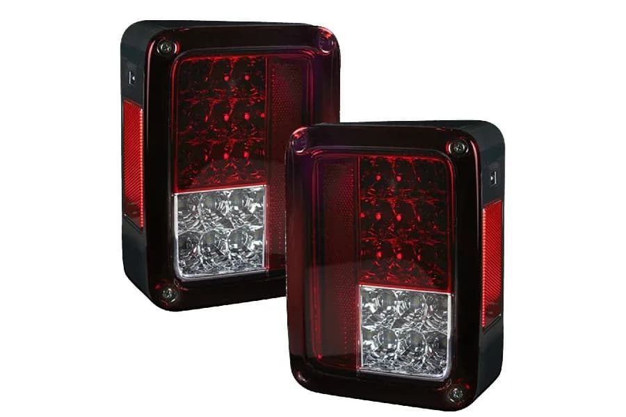 0718 JK Wrangler LED Taillightsred Lens Driver/Passenger
