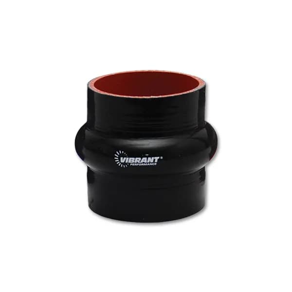 Hump Hose Coupler; 2.5 in. ID; 3 in. Length; 50 PSI Maximum Operating Pressure; 0.2 in. Wall Thickness; Black;