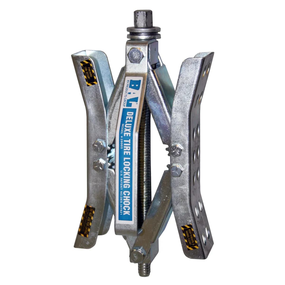 Deluxe Tire Locking Chock; Single W/Handle