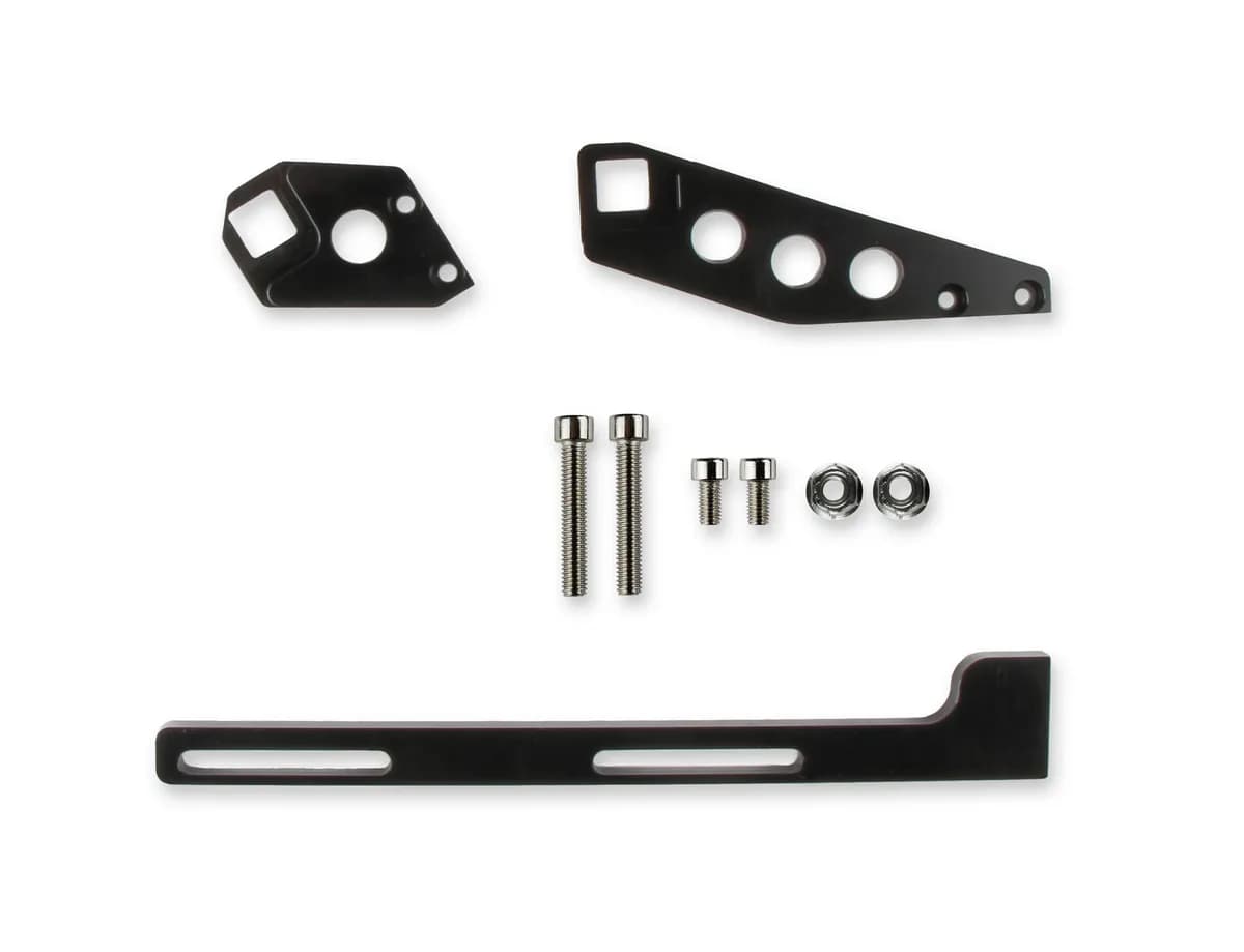 Sniper EFI Intake Throttle Cable bracket Kit for LS1/LS2/LS6 fabricated series intake manifolds -Black Finish