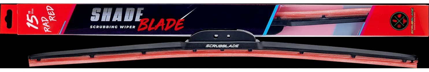 "15"" 380mm Red Silicone Shadeblade Wiper Blade"