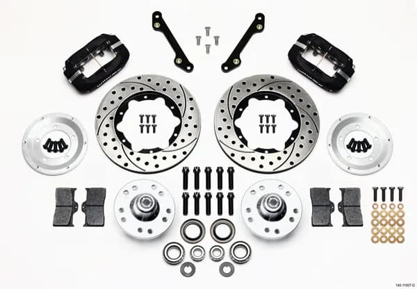 1970 - 1978 Buick, Cadillac, Chevrolet, GMC, Oldsmobile, Pontiac Forged Dynalite Pro Series Front Brake Kit - 140-11007