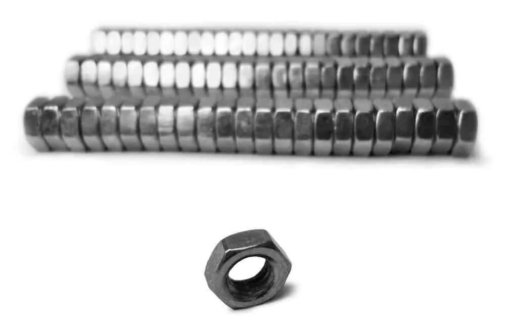 Nuts Bulk Jam 7/8-14 RH 72 Pack Grade 2 Plated Zinc Silver