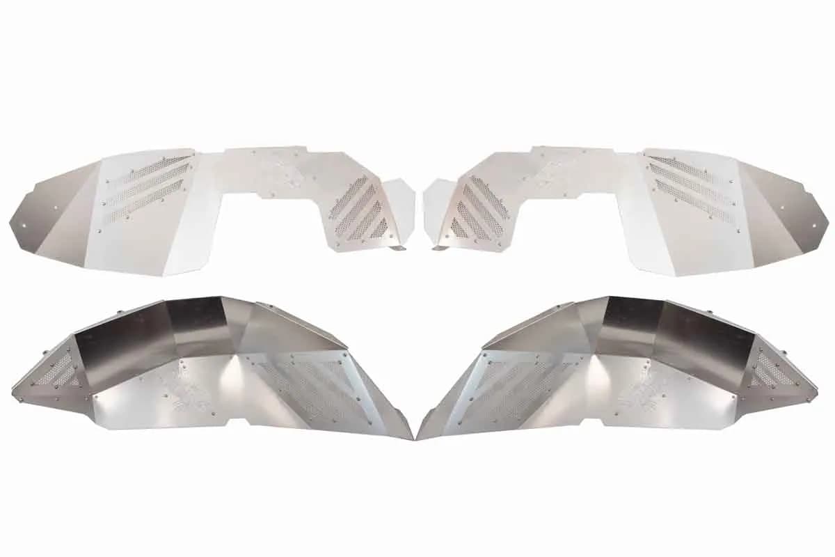 Fishbone Offroad RAW Aluminum Inner Fenders for 2018 & Up Jeep Wrangler/Gladiator FB33192F