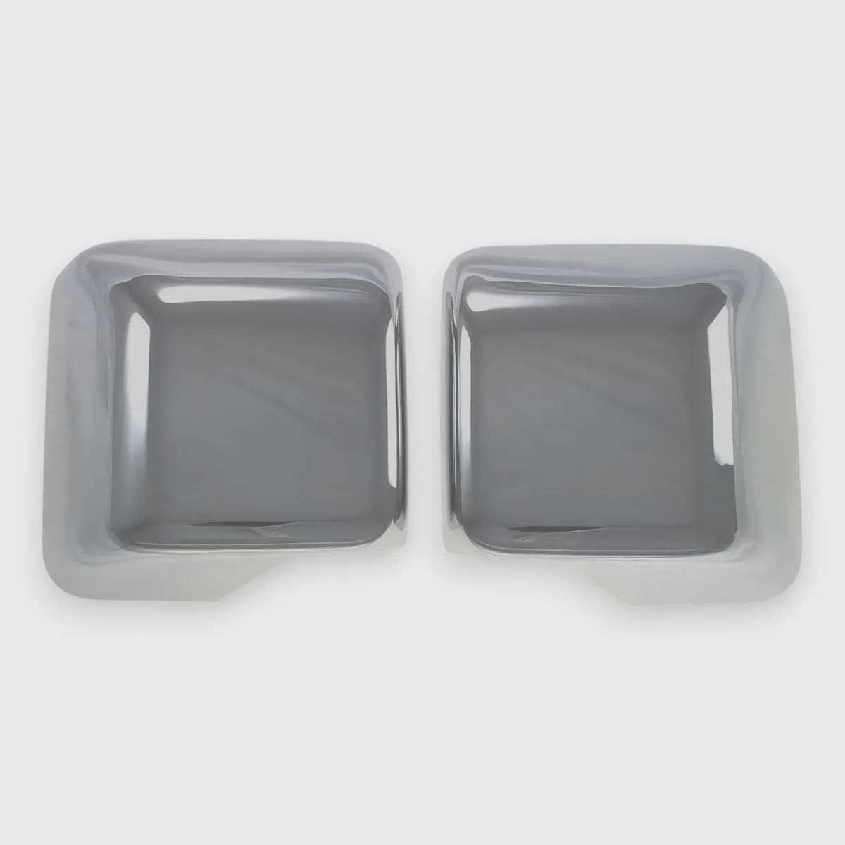 Chrome Mirror Cover No Turn Signal Full - MC296