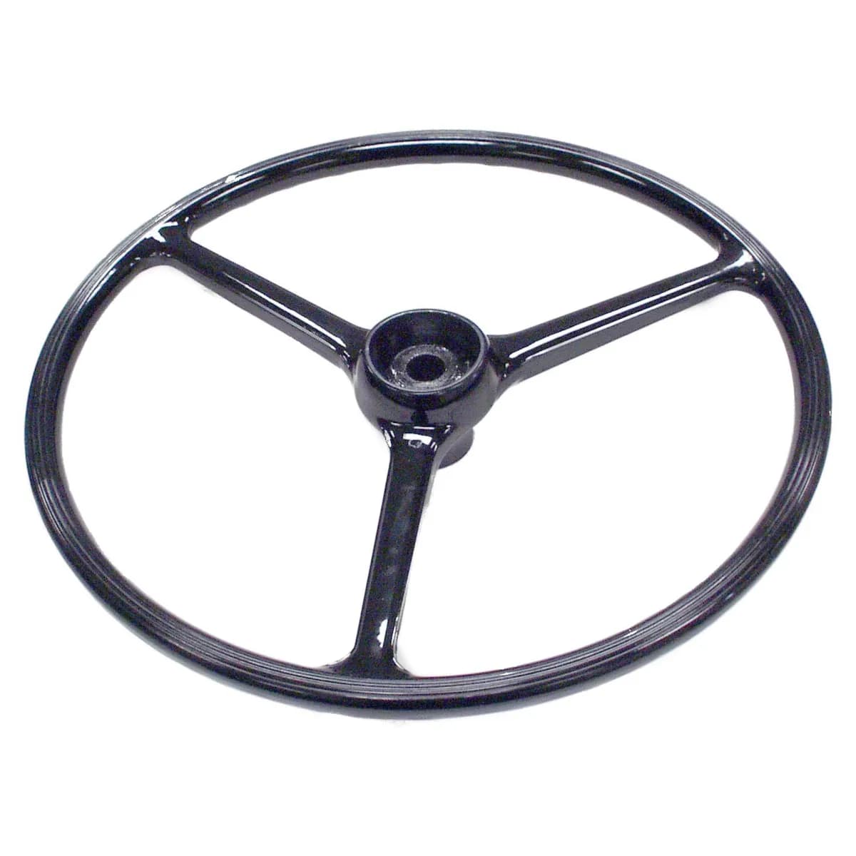 Crown Automotive Jeep Replacement 927417 Black 17 Diameter Steering Wheel for Select Jeep CJ-3B, CJ-5, CJ-6, FC-150