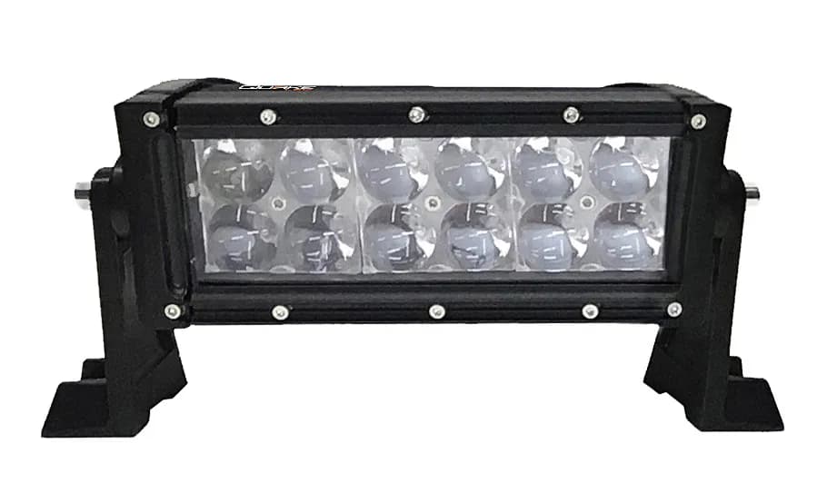 Quake LED - Quu528 - 8 Inch LED RGB Light Bar Dual Row 36 Watt Combo Ultra Accent Series Quad-Lock/Interlock