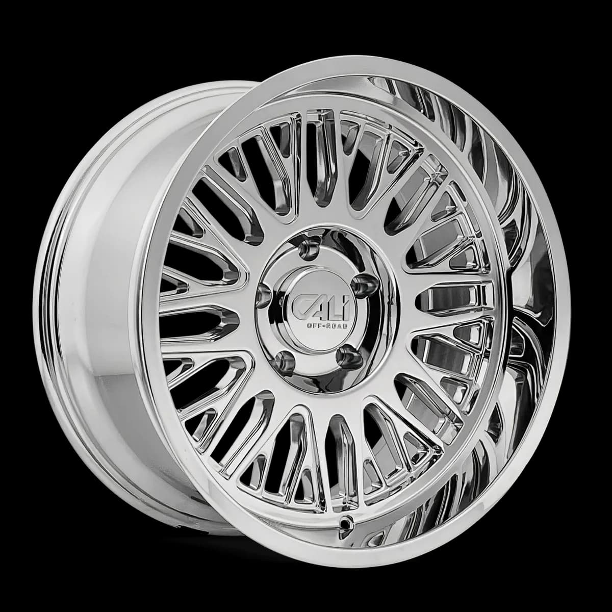Cast Aluminum Wheels Vertex 9116 CH 22x12 Chrome 8 On 165.1 Bolt Pattern -44 Offset Cali Offroad Wheels