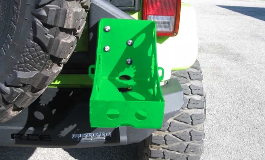 Bumpers 2018 to Present Jerry Can Holder Neon Green
