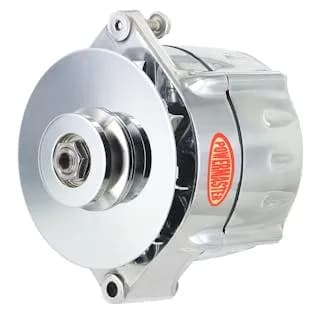 Smooth Look™ Alternator; 12si; 100 Amp; 1 Groove V Type Groove Pulley; Baffle; 1 or 3 Wire; Polished Finish;